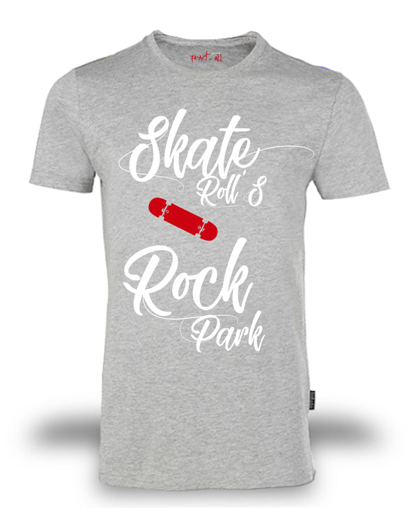 T-shirt Organic "Skate Roll's & Rock Park" ♂ - Fract-All store