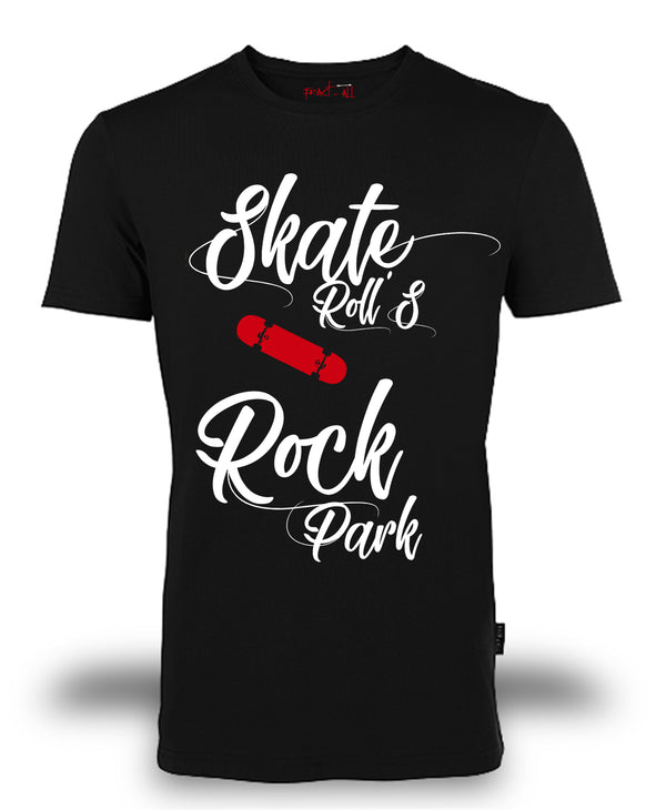 T-shirt Organic "Skate Roll's & Rock Park" ♂ - Fract-All store