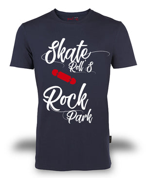 T-shirt Organic "Skate Roll's & Rock Park" ♂ - Fract-All store