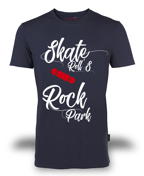 T-shirt Organic "Skate Roll's & Rock Park" ♂ - Fract-All store