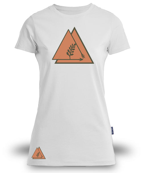 T-shirt Organic  "Mountain Saumon" ♀ - Fract-All store